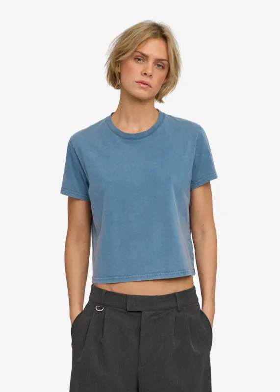 Organic Boxy Crop Tee made by Colorful Standard