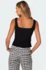 Odette Split Front Tailored Top sold by Edikted