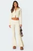 Ray Cable Knit Hooded Cardigan sold by Edikted