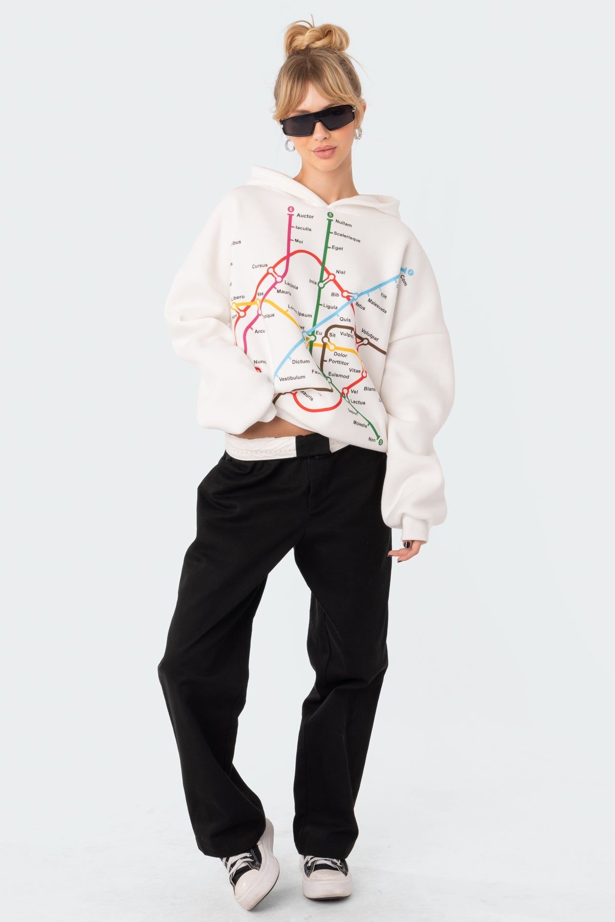 Crossroads Oversized Hoodie sold by Edikted product image thumbnail 5