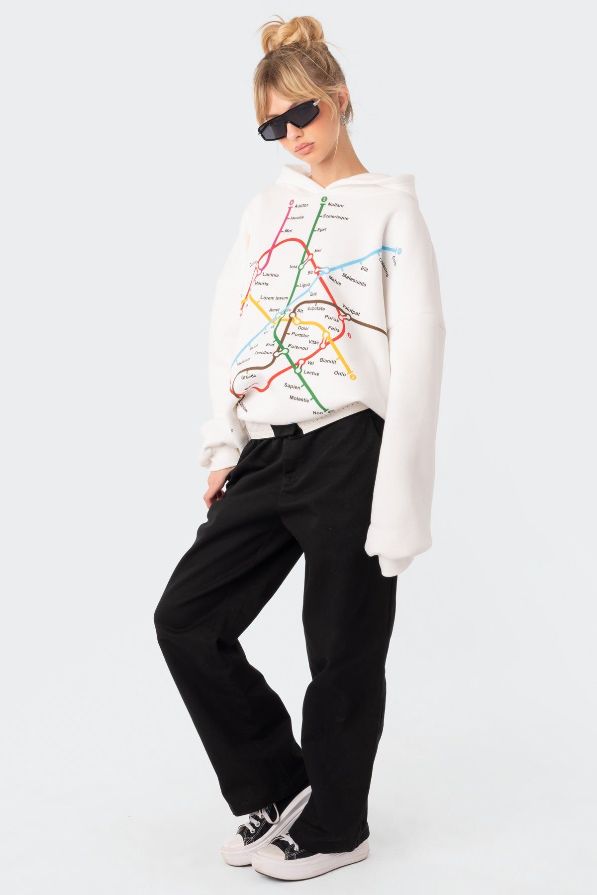 Crossroads Oversized Hoodie sold by Edikted product image thumbnail 3