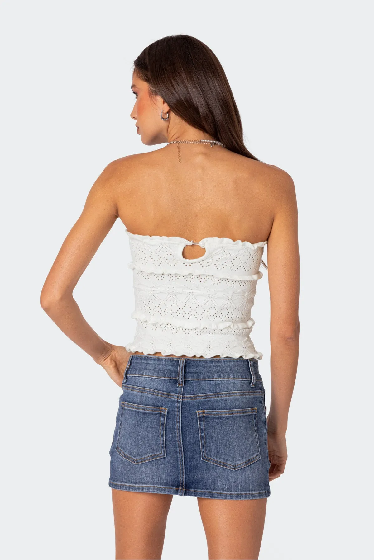 Cecily Strapless Knit Top sold by Edikted product image thumbnail 5
