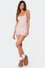 Strawberry Girl Printed Romper sold by Edikted
