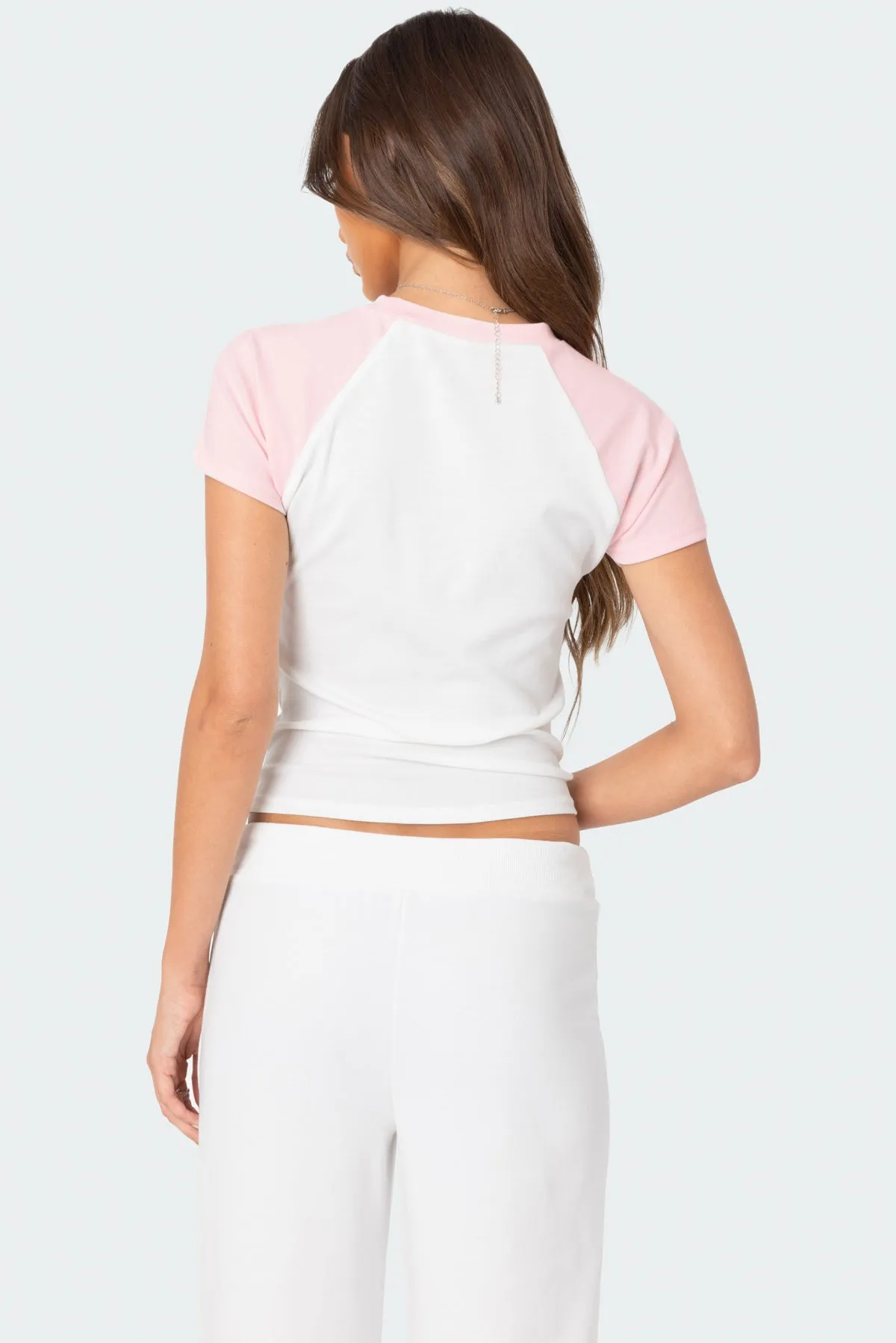 80'S Raglan T Shirt sold by Edikted product image thumbnail 5