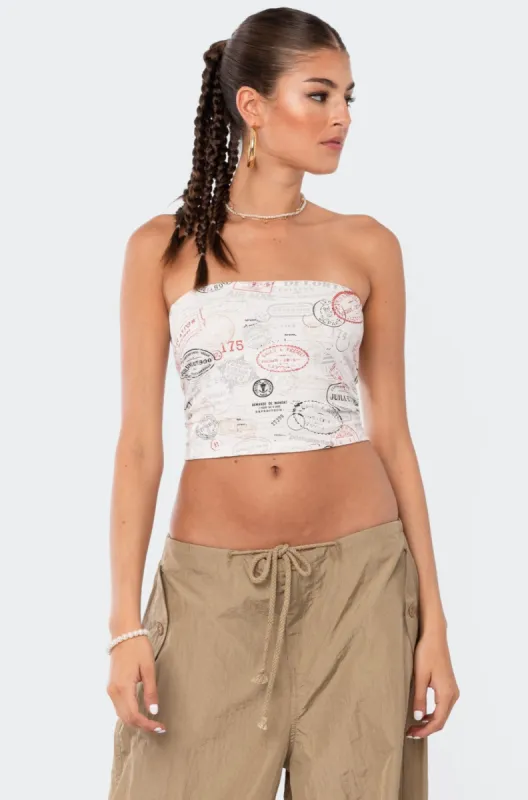 World Wide Tube Top sold by Edikted