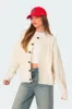 Rory Oversized Cable Knit Cardigan sold by Edikted