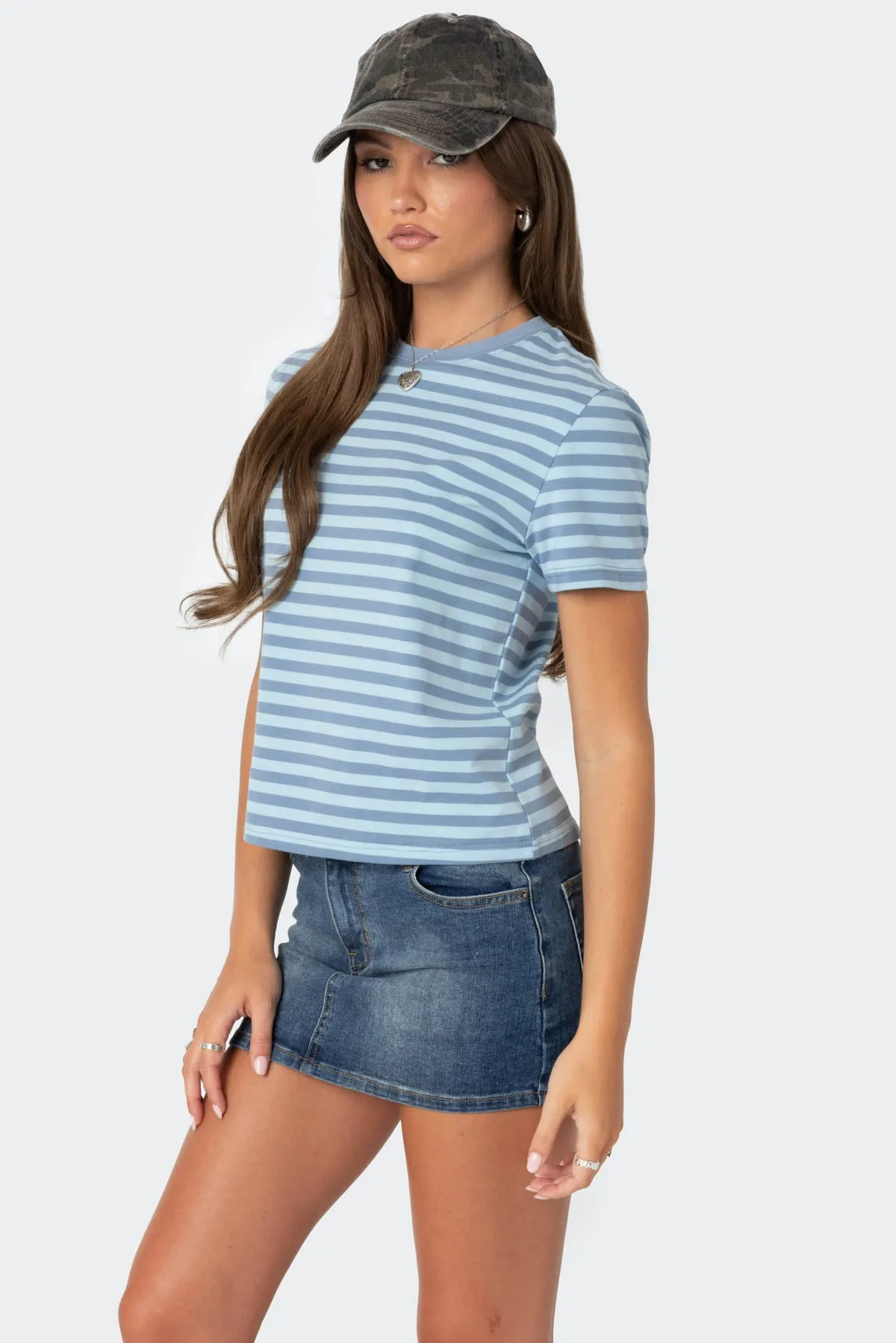 Callahan Striped T Shirt sold by Edikted product image thumbnail 2