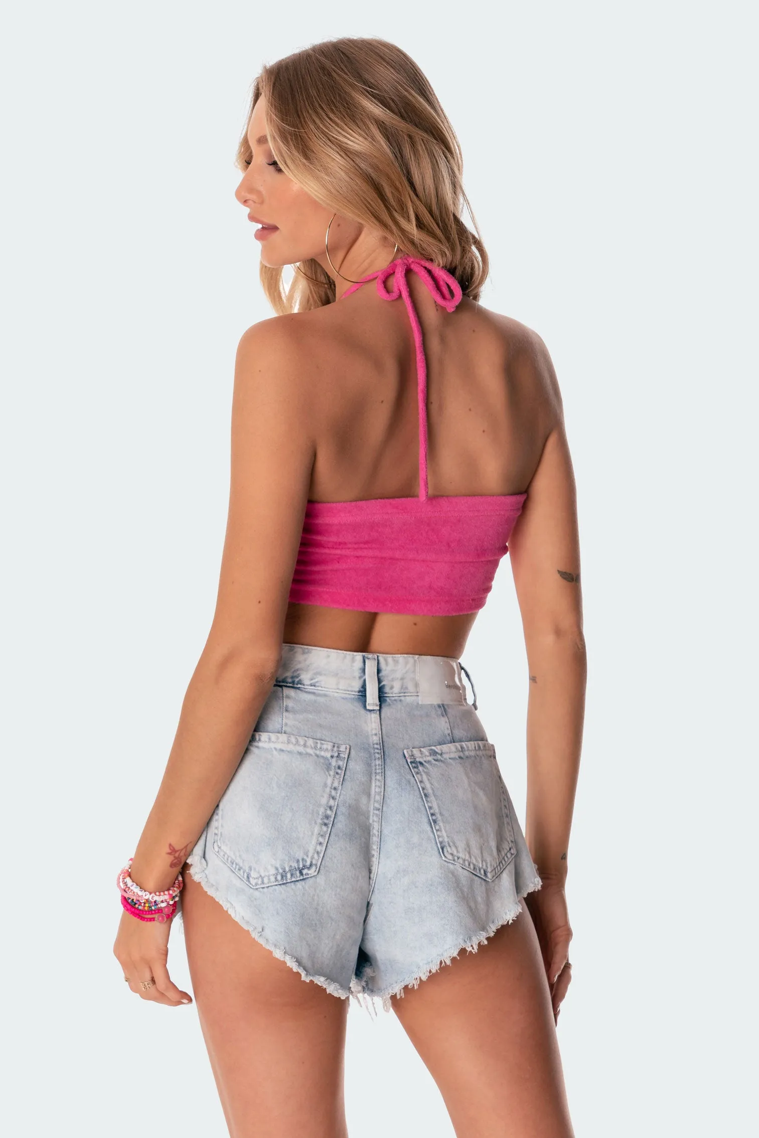 Tilly Terry Crop Top sold by Edikted product image thumbnail 5