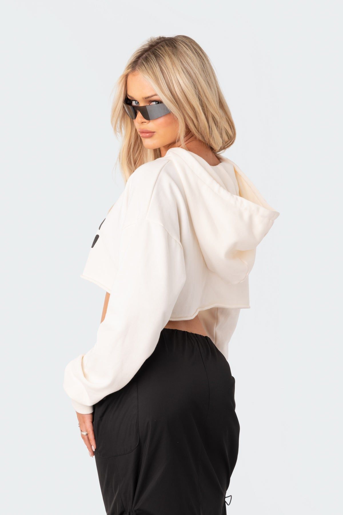 I Love Me Cropped Hoodie sold by Edikted product image thumbnail 4