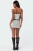 Ayala Sheer Lace Mini Dress sold by Edikted