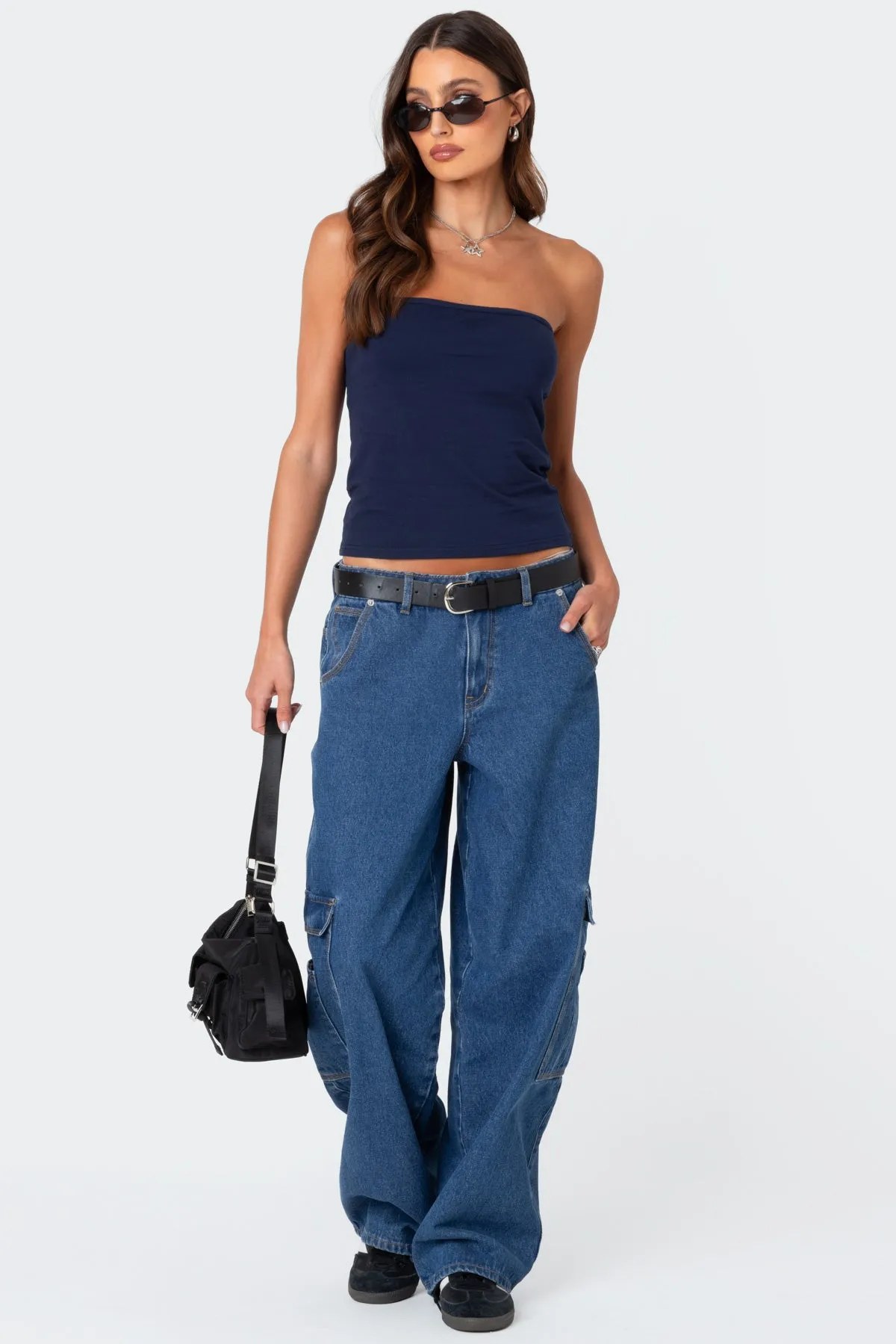 Built In Bra Tube Top sold by Edikted product image thumbnail 2