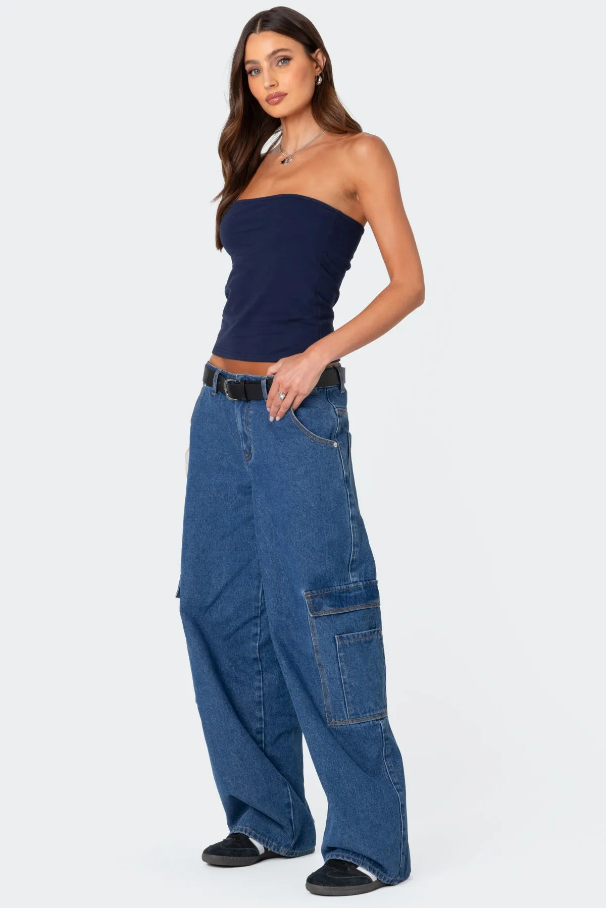 Built In Bra Tube Top sold by Edikted product image thumbnail 4