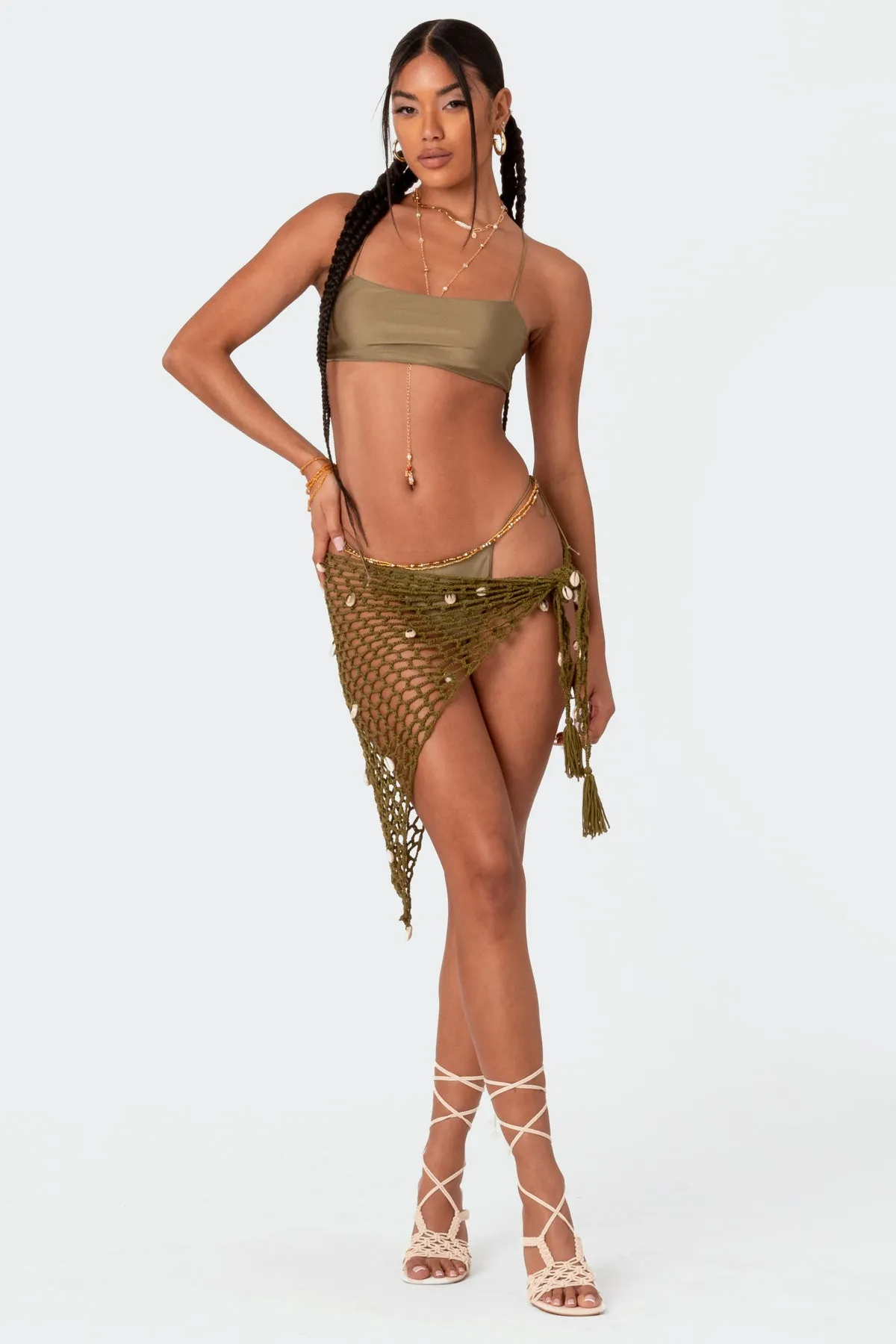 Seashell Crochet Sarong sold by Edikted