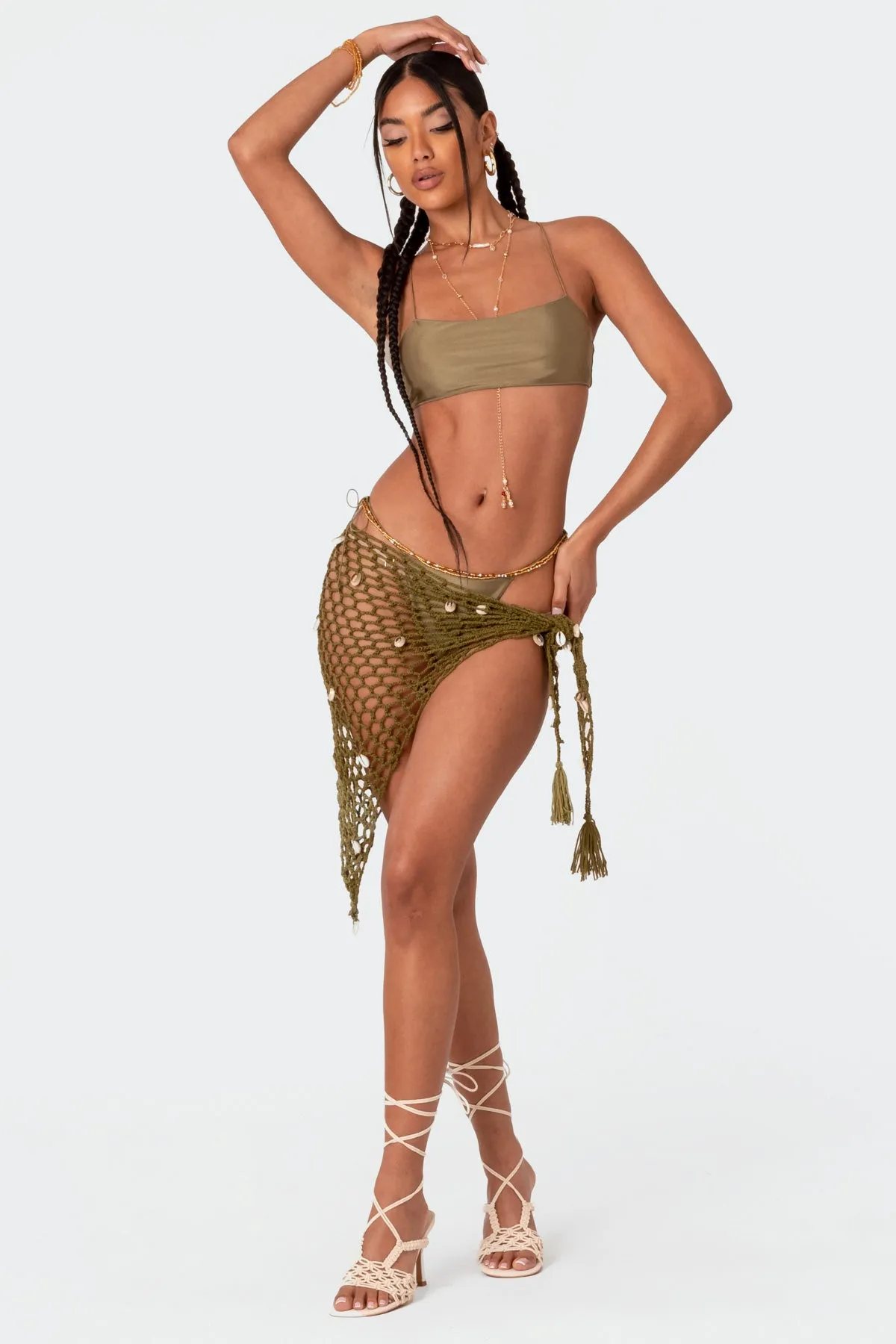 Seashell Crochet Sarong sold by Edikted product image thumbnail 3