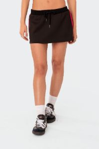 Athlete Low Rise Mini Skirt sold by Edikted