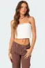 Ruffled Hem Tube Top sold by Edikted