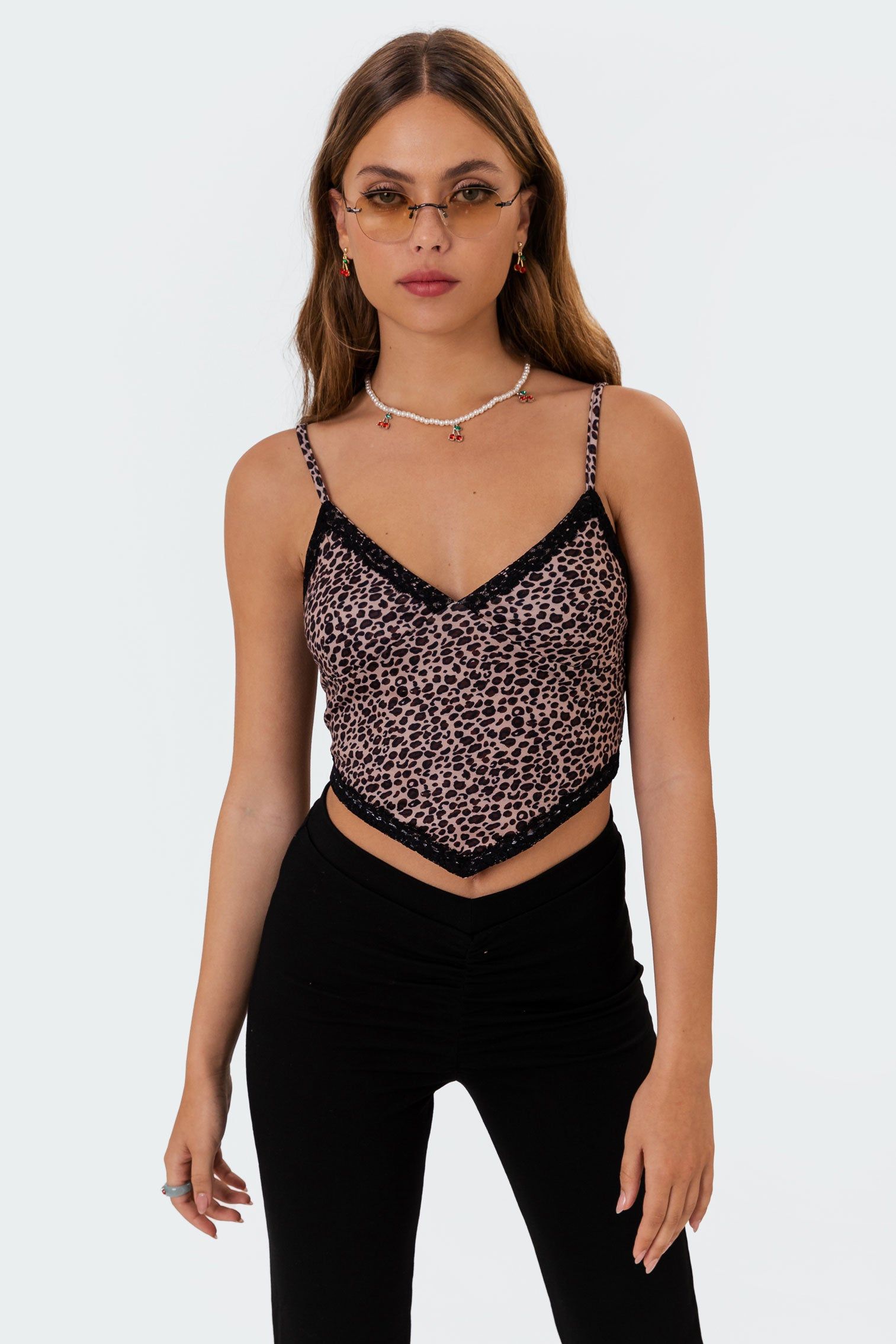 Sab Leopard Crop Top sold by Edikted