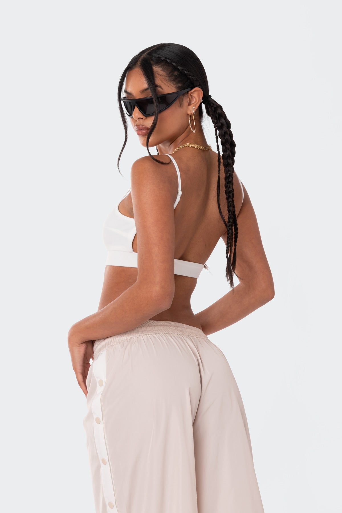 Sporty Open Back Bralette sold by Edikted product image thumbnail 4