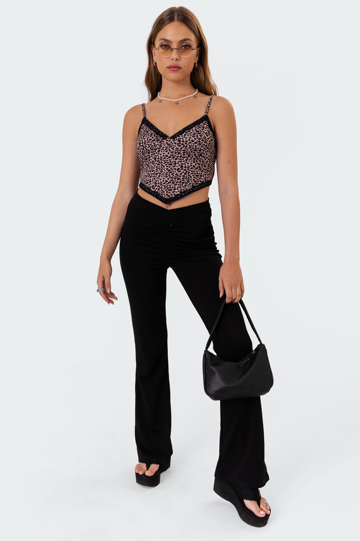 Sab Leopard Crop Top sold by Edikted product image thumbnail 2