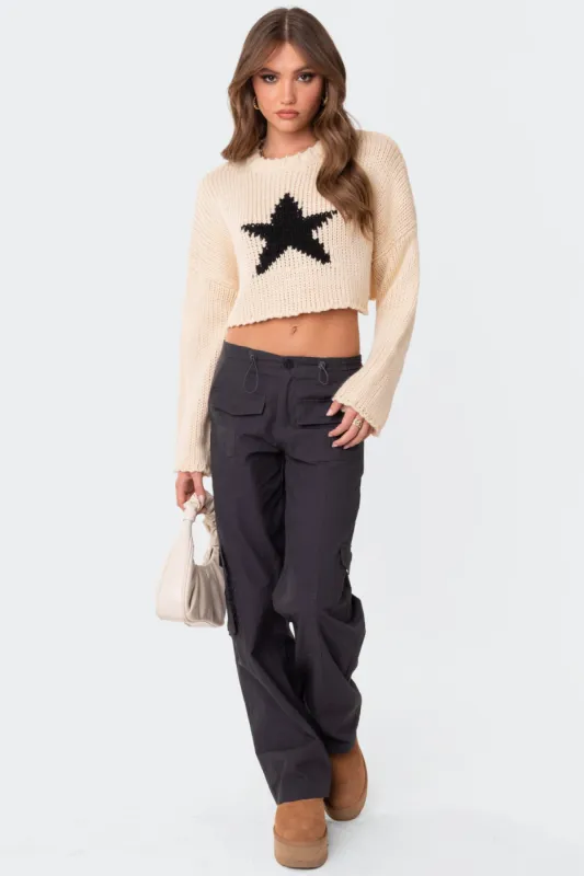 Zayla Low Rise Cargo Pants sold by Edikted