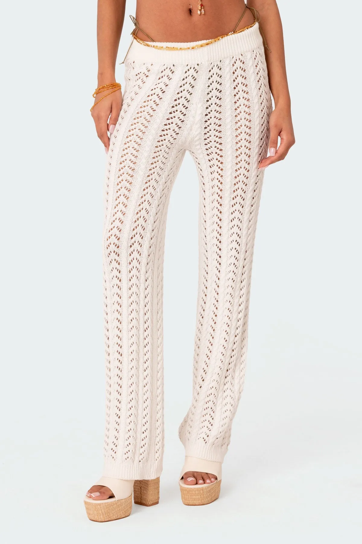 Hazel Crochet Pants sold by Edikted product image thumbnail 2