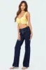 Tie Front Ruffled Top sold by Edikted