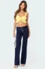 Tie Front Ruffled Top sold by Edikted