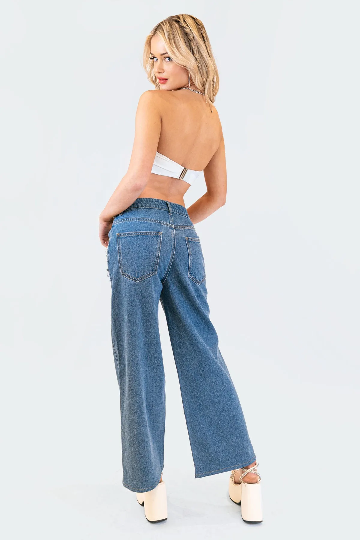 Strapless Mesh Triangle Top sold by Edikted product image thumbnail 5