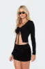 Della Tie Front Top sold by Edikted