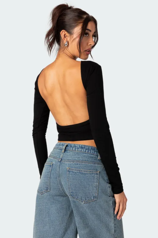 Haven Open Back Top made by Edikted