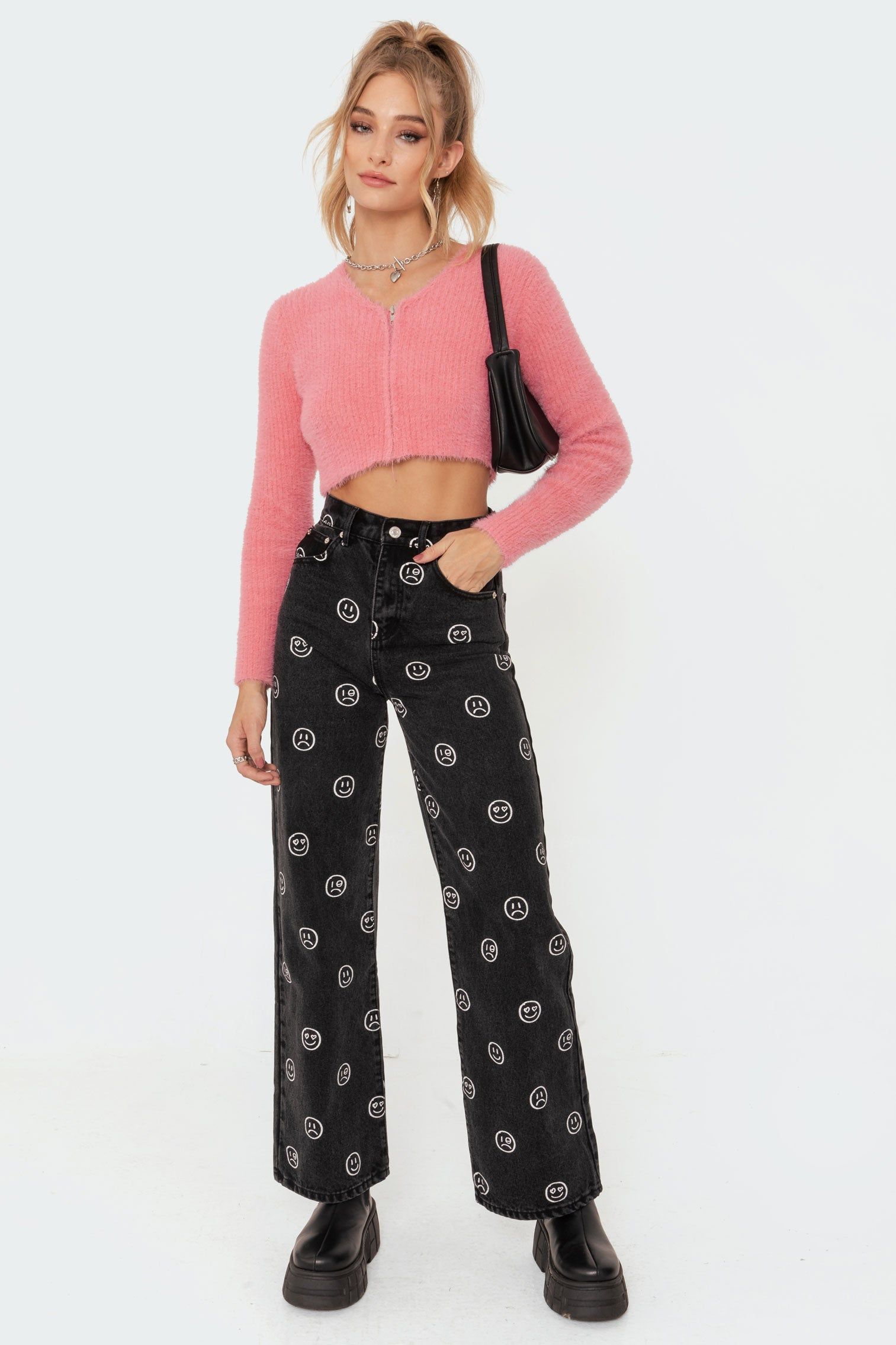 Misty Cropped Cardigan sold by Edikted product image thumbnail 2