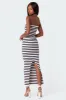Knit Back Slitted Maxi Dress sold by Edikted