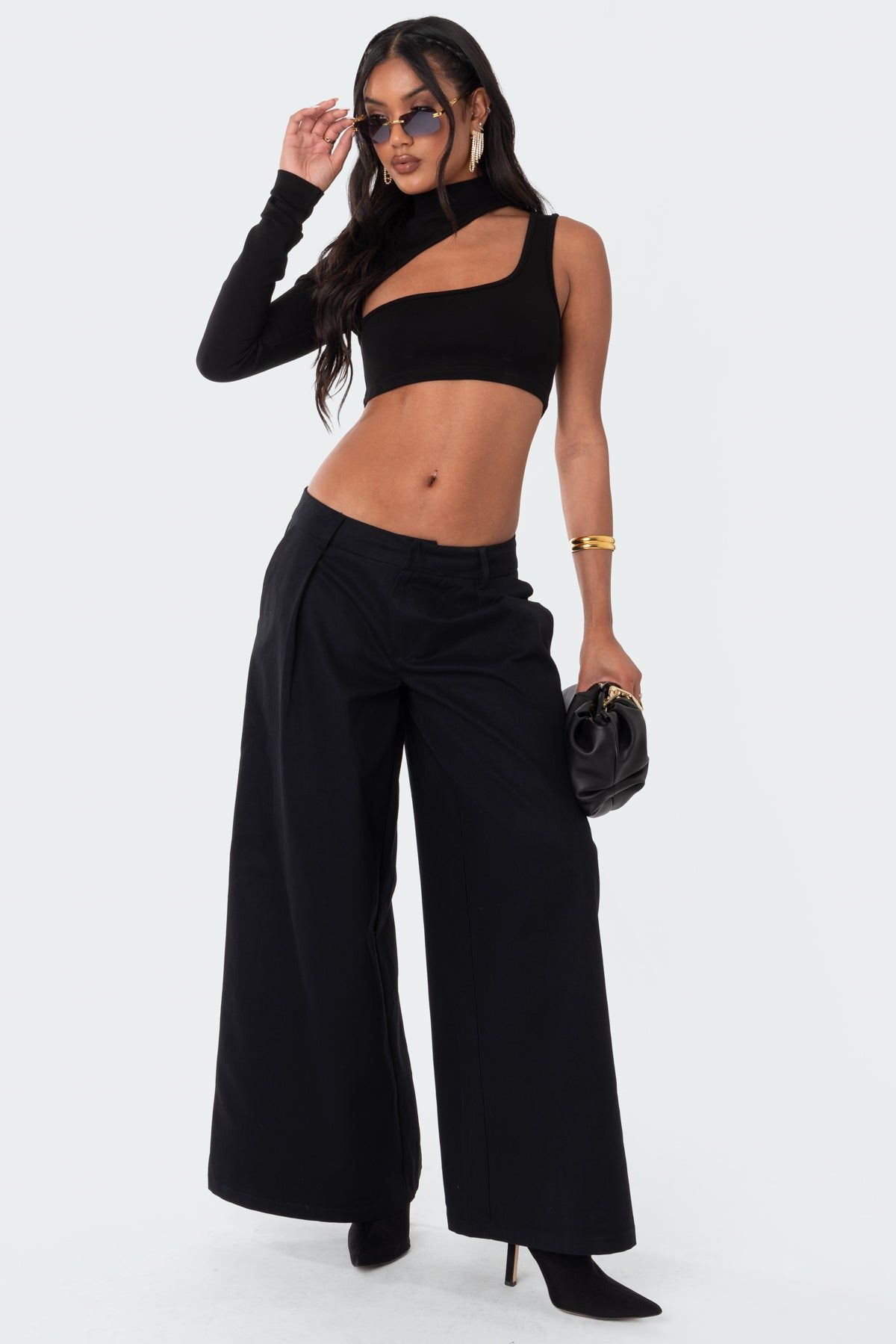Asymmetric Cut Out Crop Top sold by Edikted product image thumbnail 2