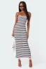 Knit Back Slitted Maxi Dress sold by Edikted