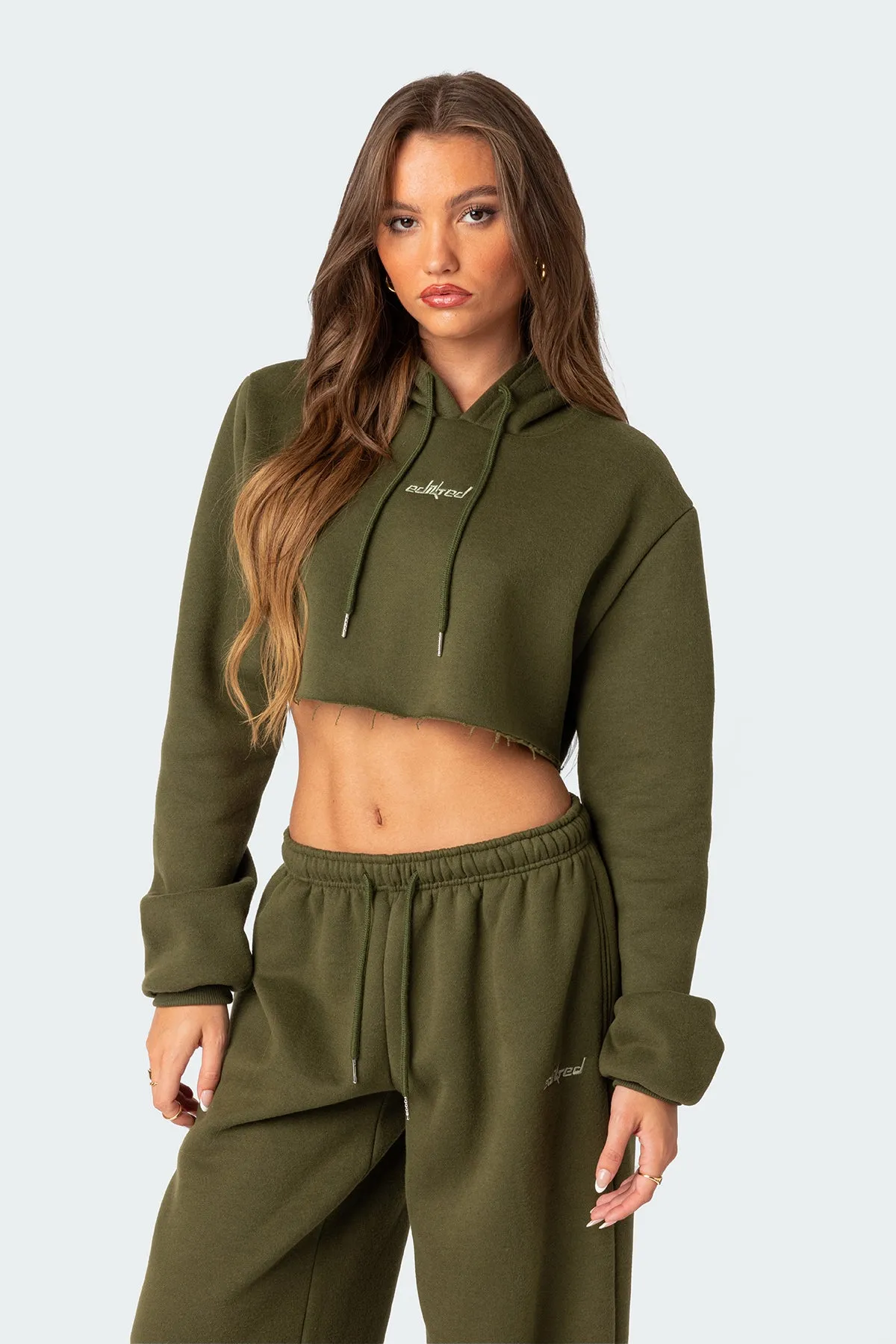 Brenna Cropped Hoodie sold by Edikted product image thumbnail 3
