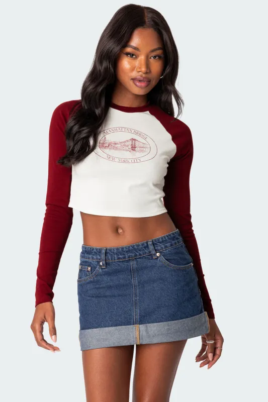 Manhattan Long Sleeve T Shirt sold by Edikted