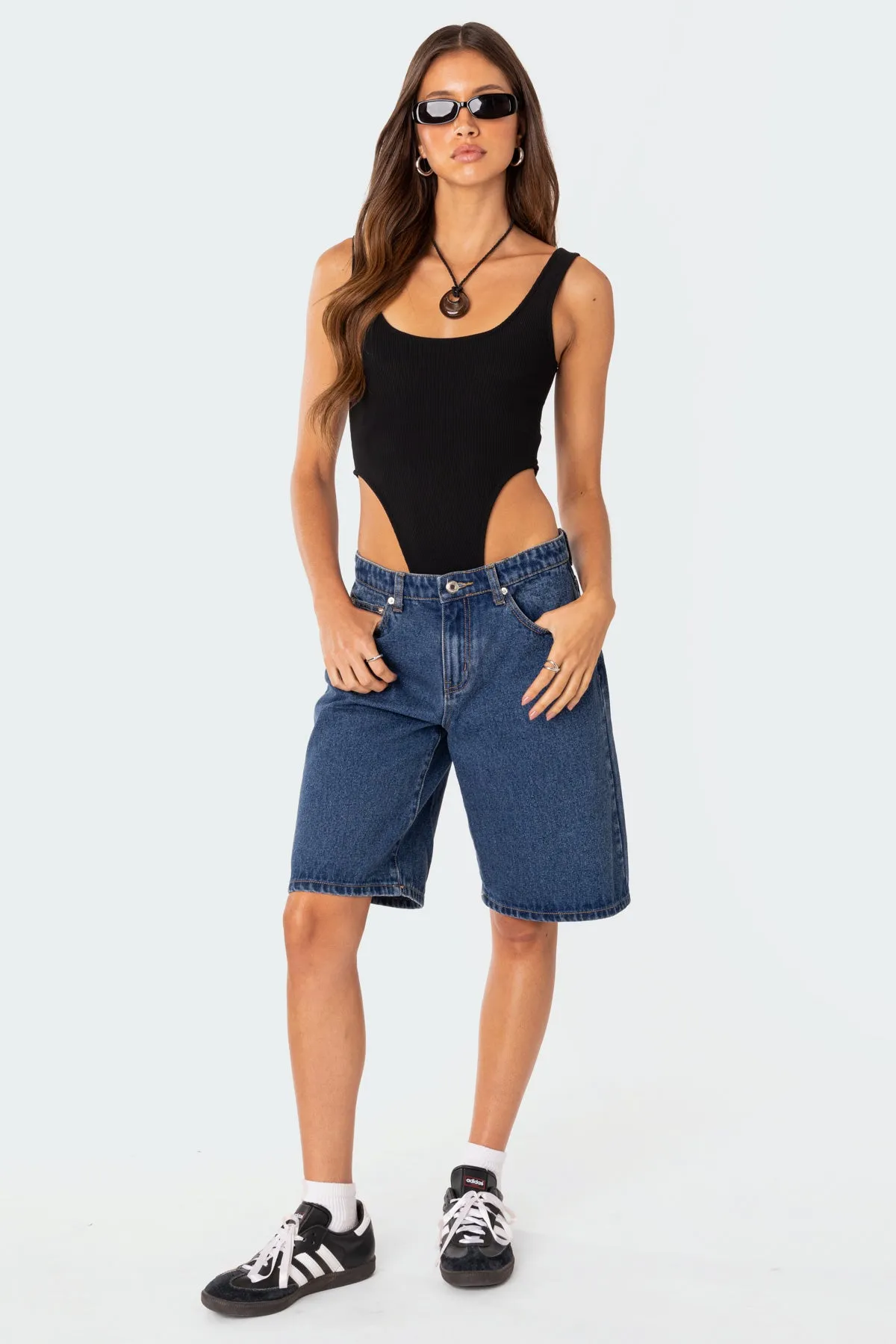 High Cut Ribbed Bodysuit sold by Edikted product image thumbnail 5