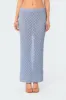 Mermaid Low Rise Crochet Maxi Skirt sold by Edikted