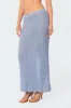 Mermaid Low Rise Crochet Maxi Skirt sold by Edikted