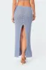 Mermaid Low Rise Crochet Maxi Skirt sold by Edikted
