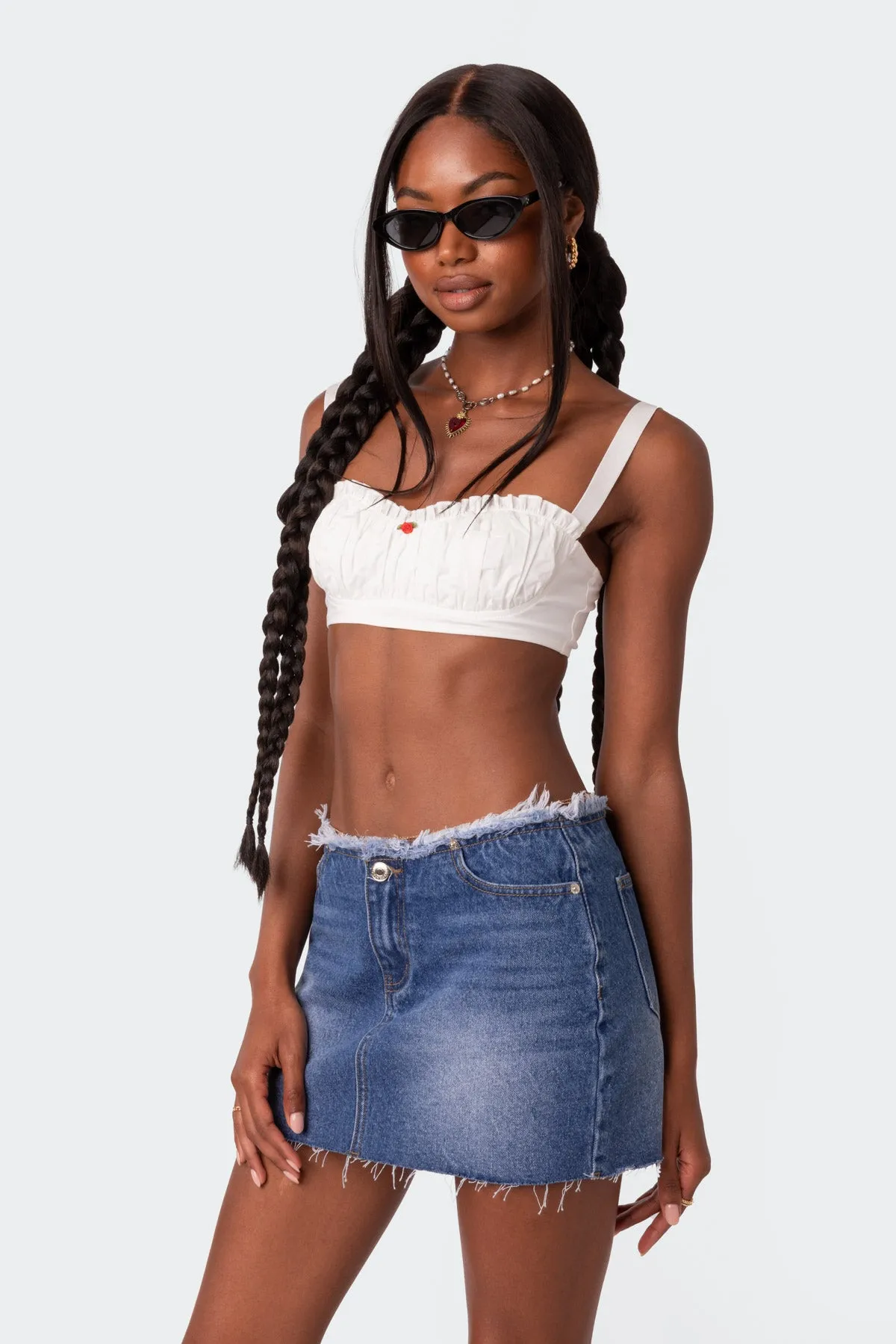 Georgia Gathered Bra Top sold by Edikted product image thumbnail 3