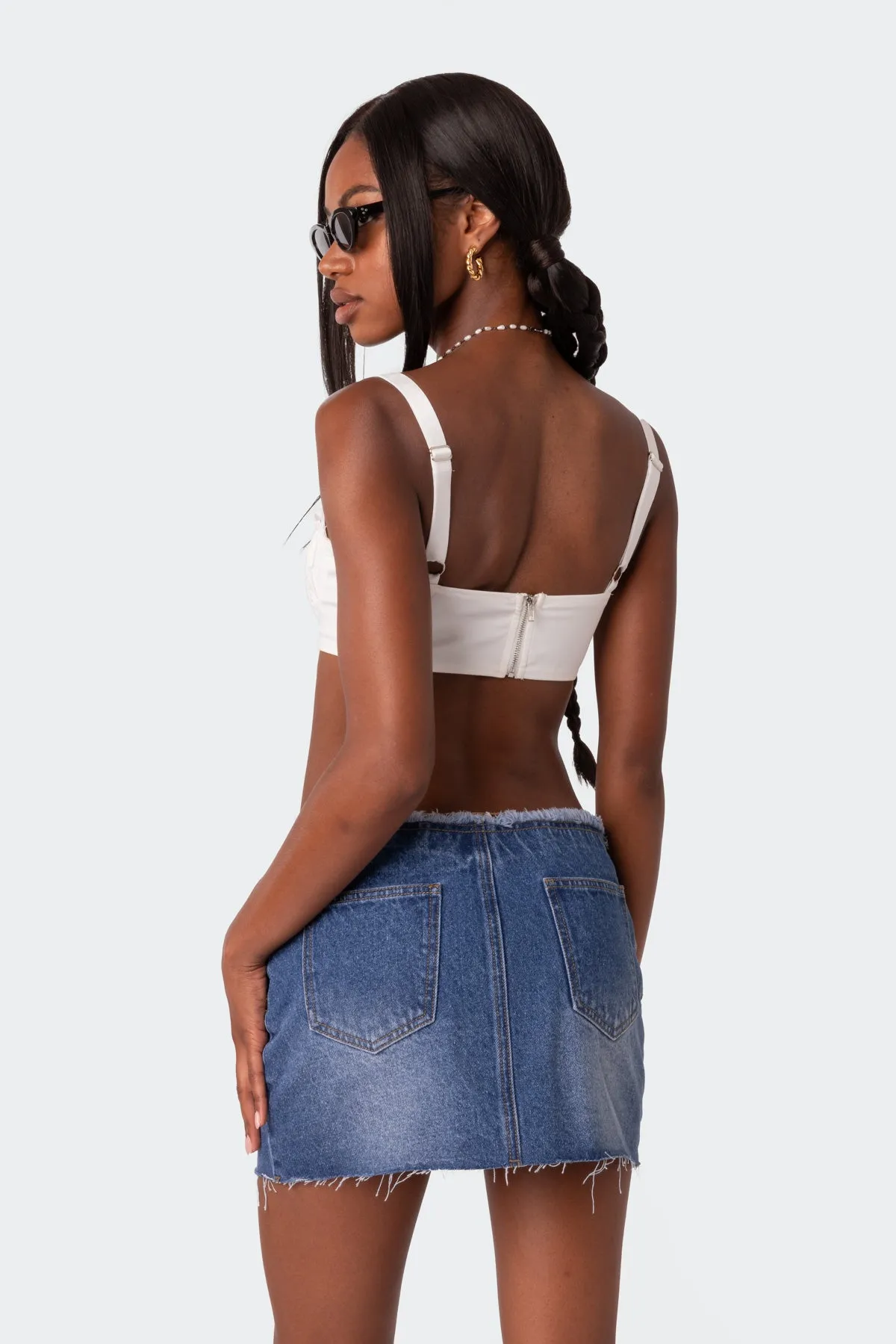 Georgia Gathered Bra Top sold by Edikted product image thumbnail 4