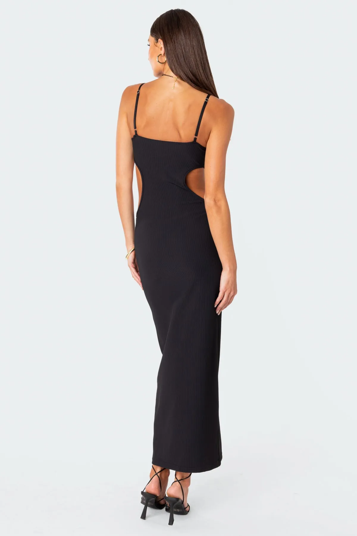Ribbed Cut Out Cupped Maxi Dress sold by Edikted product image thumbnail 5