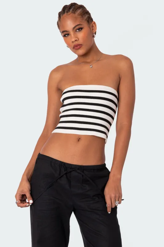Lexi Ribbed Tube Top sold by Edikted