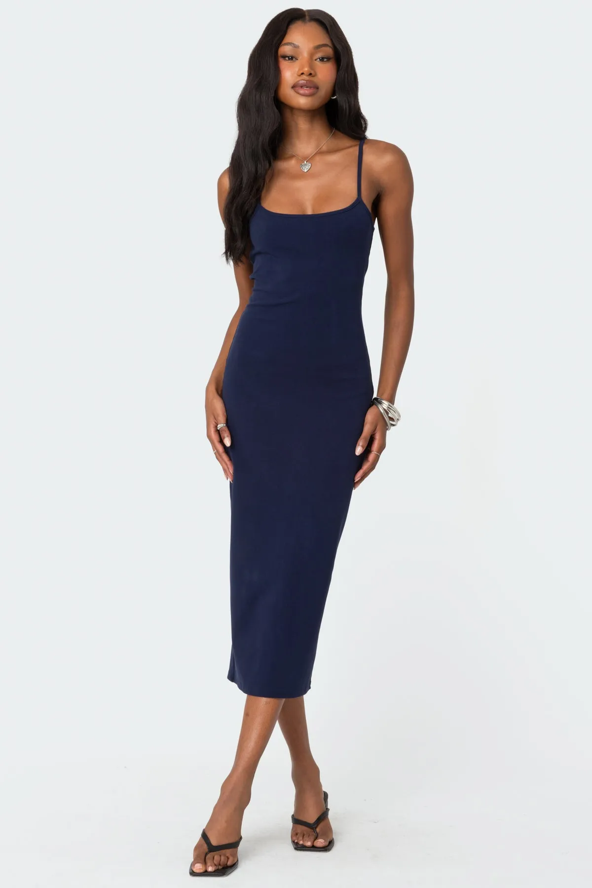 Air Back Slitted Midi Dress sold by Edikted product image thumbnail 2