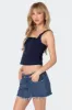Square Neck Poplin Corset sold by Edikted