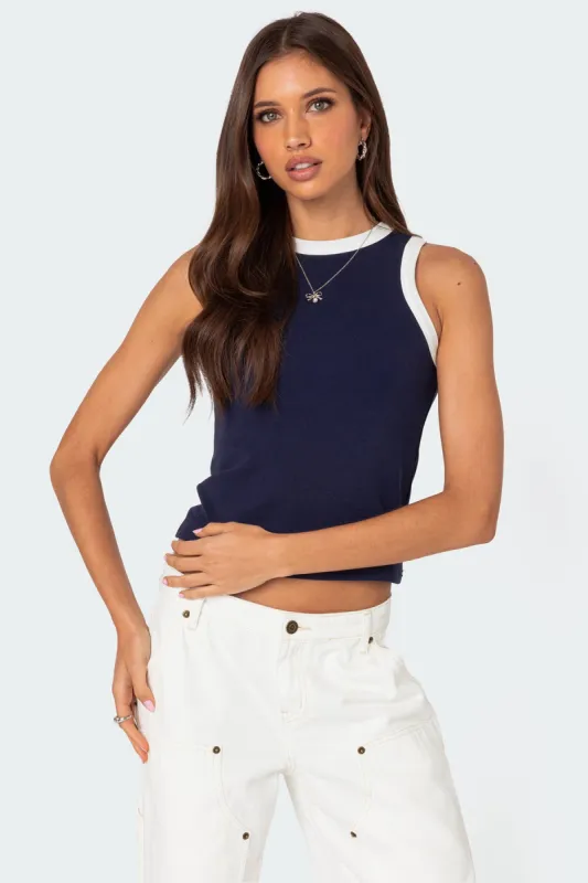 White Layered Tank | Karen Kane