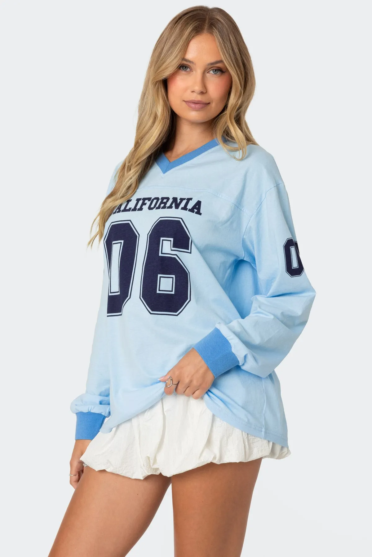 06 Oversized Long Sleeve T Shirt sold by Edikted product image thumbnail 2