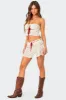Jaslene Crochet Mini Skirt sold by Edikted