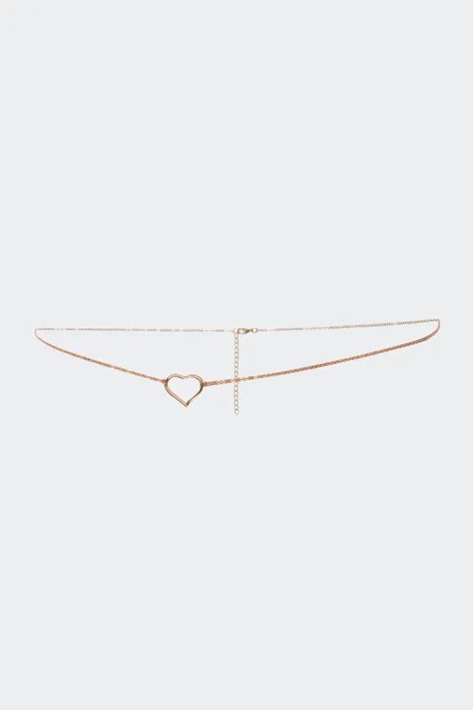 Dainty Heart Belly Chain sold by Edikted